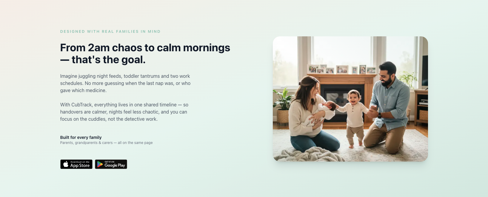 CubTrack - built for real families